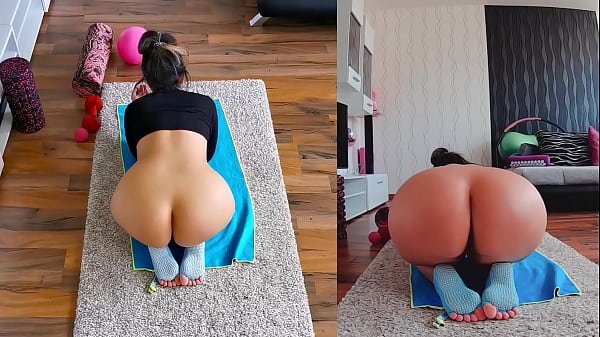 Hot and Sweaty Dual Cam Naked Yoga! Click to Witness the Steamy Action!