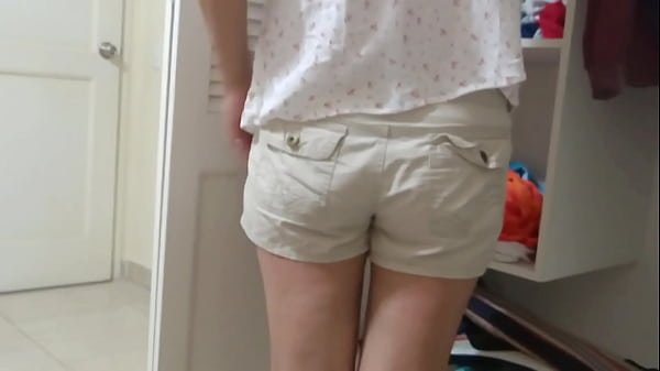 Stepson fucks me on the beach, he cums inside me and my cum spills out.